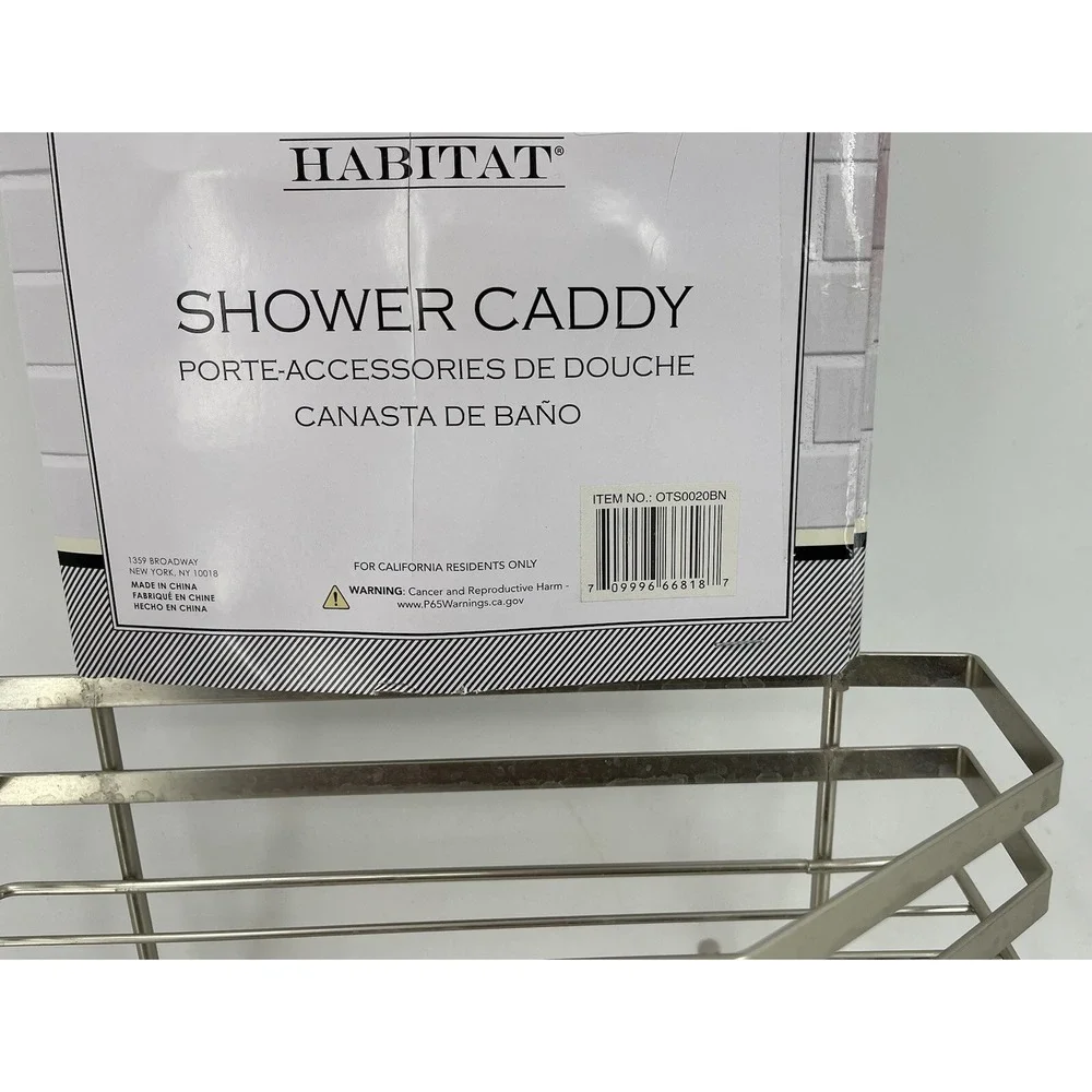Shower Caddy Over‎ the Nozzle Shower Shelf Habitat Organizer Rust Proof NWT